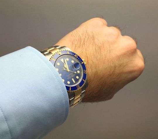 Rolex Submariner Stahl Gold blau