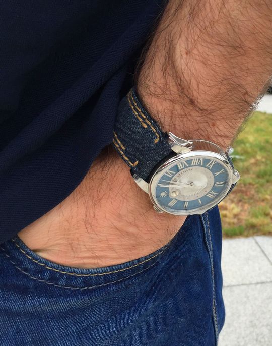 Martin Braun Uhr mit Jeans Armband
