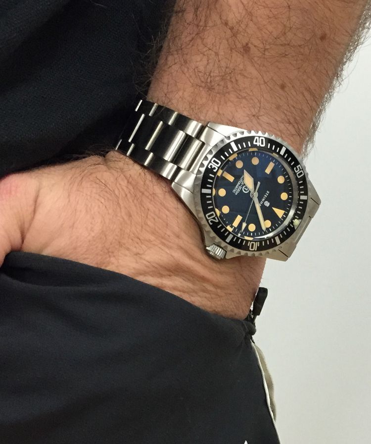 Steinhart Armbanduhr im Rolex Vintage Style