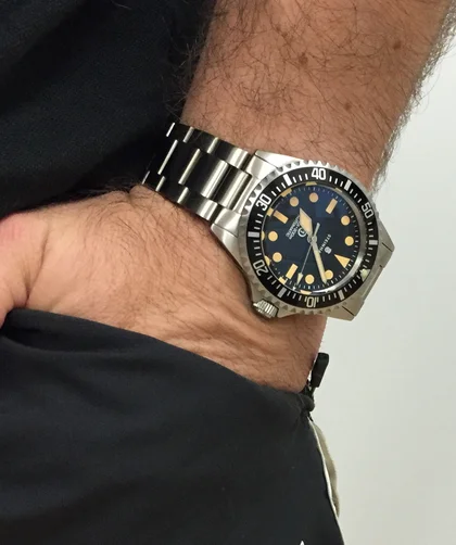 Steinhart Armbanduhr im Rolex Vintage Style