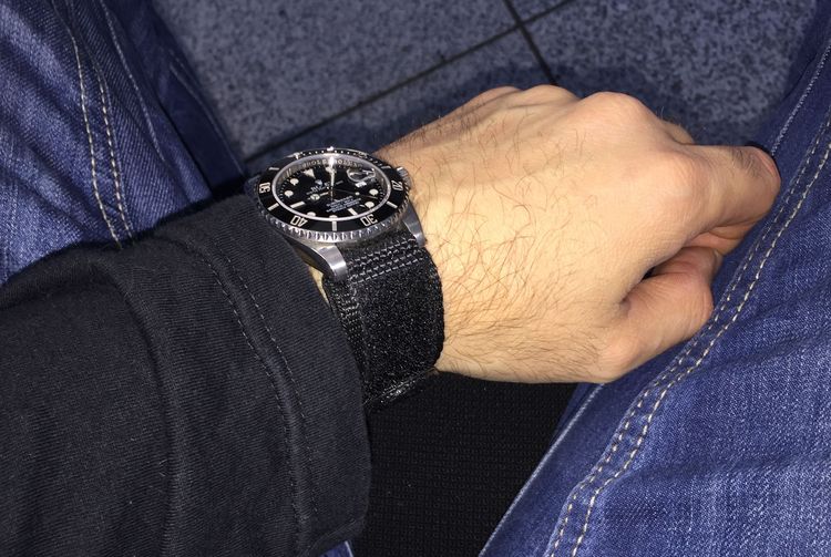 Rolex Submariner mit Synthetik Band